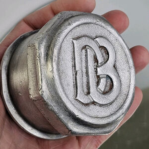 Antique DB Dodge Brothers Aluminum Axle Grease Cap Old Hubcap Nice Condition